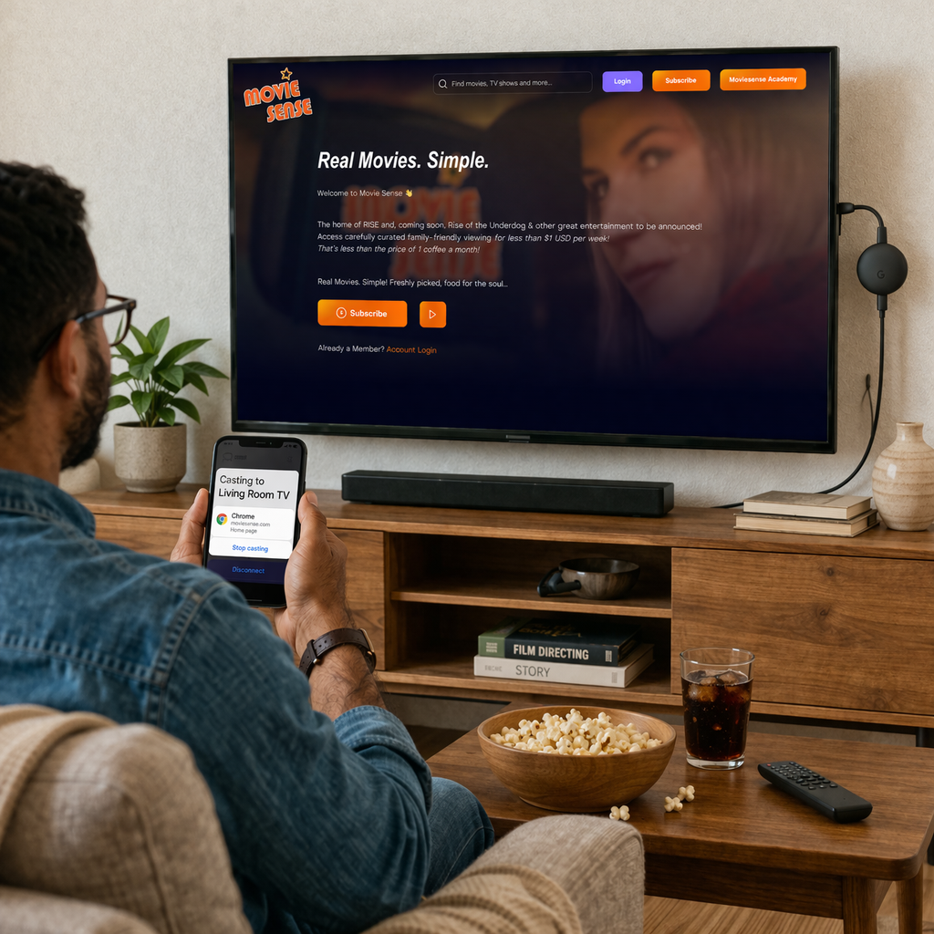Watching MovieSense with Chromecast