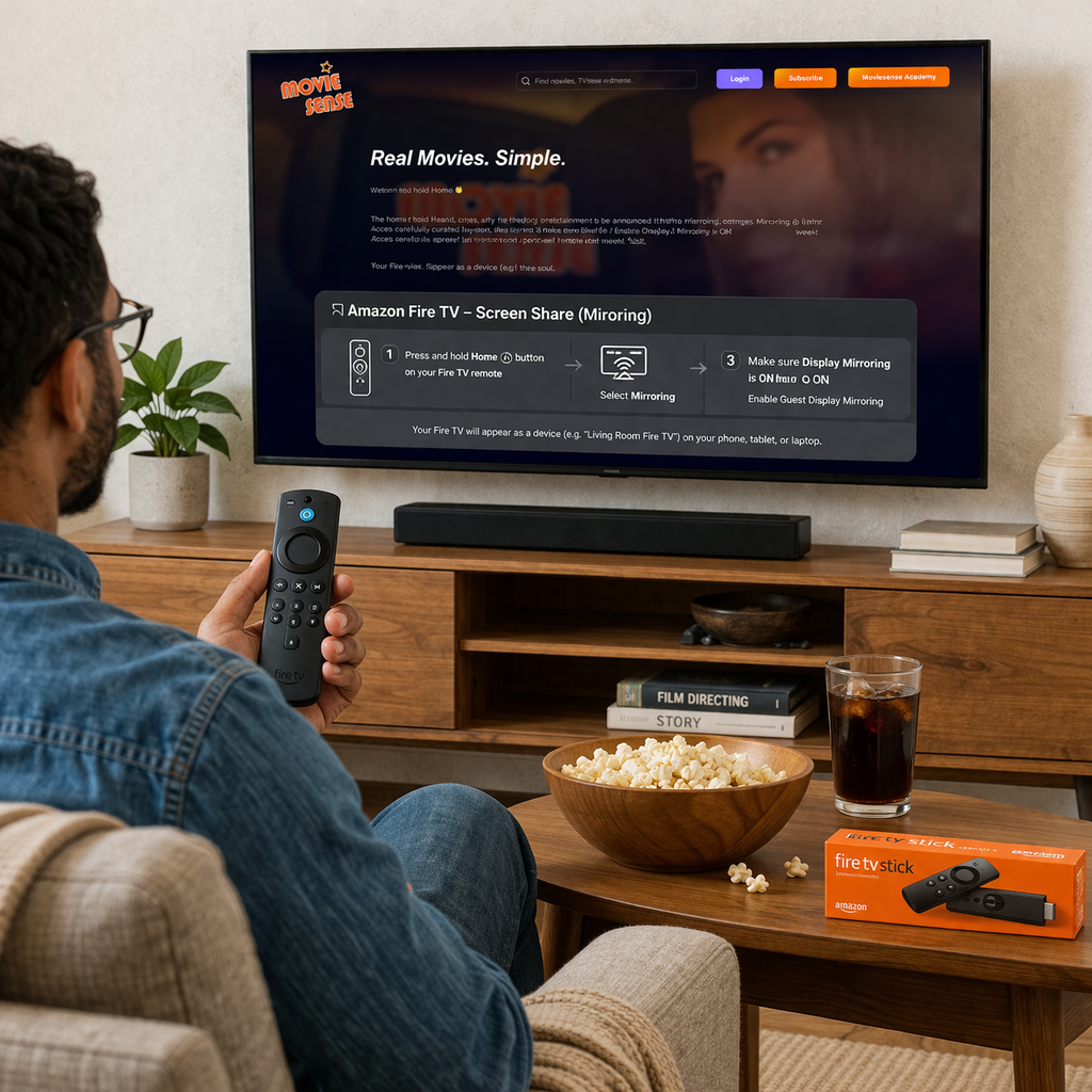 Watching MovieSense on Amazon Fire Stick
