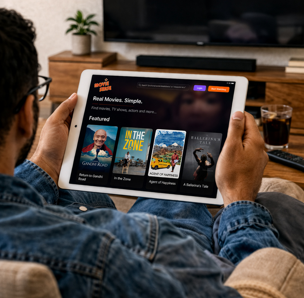 Watching MovieSense on mobile or tablet